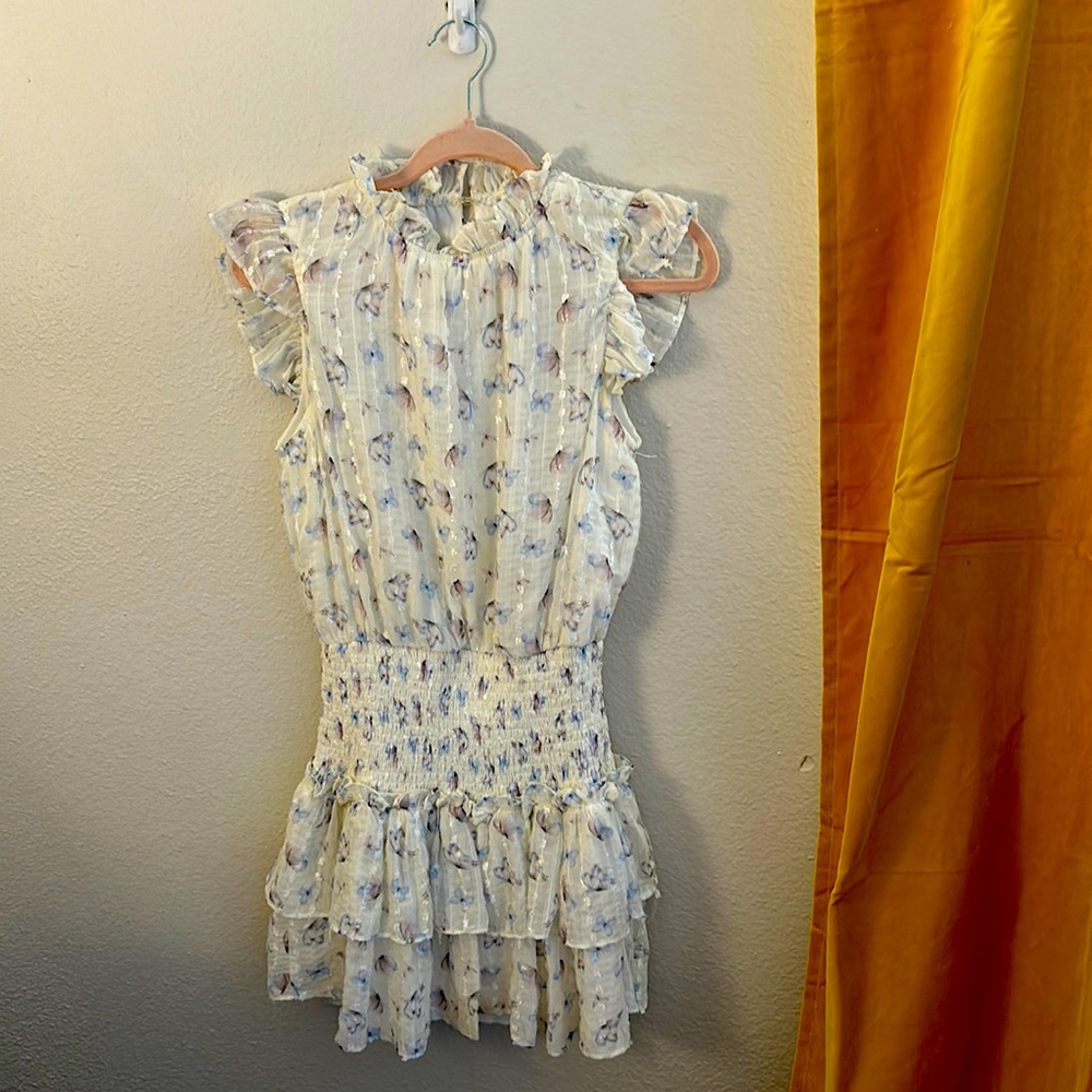 Pookie and Sebastian Dress  - Floral Printed Mini Dress Size XS